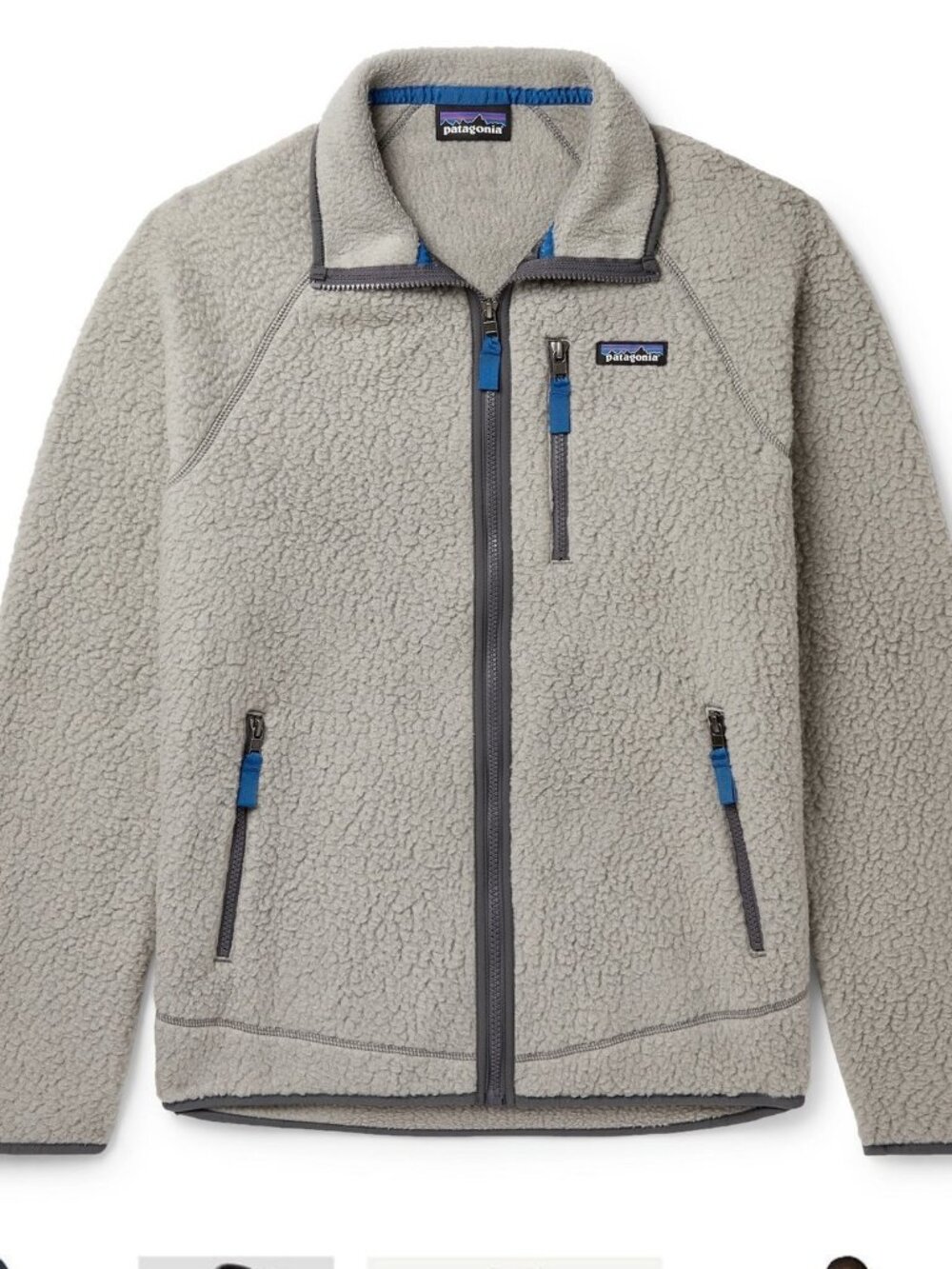 EUC~PATAGONIA~Men's Retro Pile Fleece Jacket in Gray